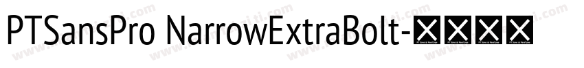 PTSansPro NarrowExtraBolt字体转换